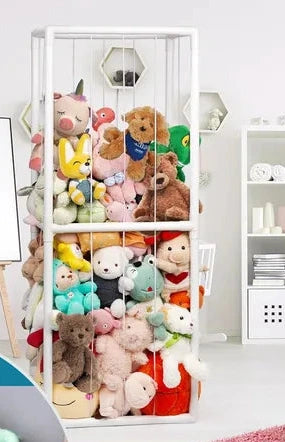 Stuffed Animal Zoo Storage – Kids Toy Organizer Tower