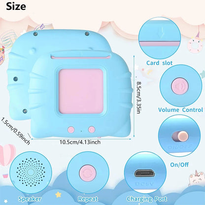 Talking Flash Cards for Kids (Ages 2–6) – Interactive Learning Toy with 224 Words | Screen-Free Educational Gift (Different colors & languages)