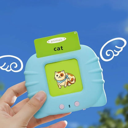 Talking Flash Cards for Kids (Ages 2–6) – Interactive Learning Toy with 224 Words | Screen-Free Educational Gift (Different colors & languages)