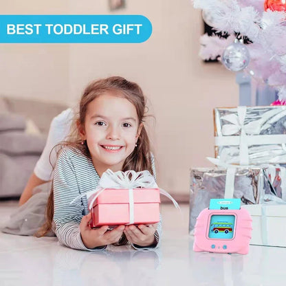 Talking Flash Cards for Kids (Ages 2–6) – Interactive Learning Toy with 224 Words | Screen-Free Educational Gift (Different colors & languages)